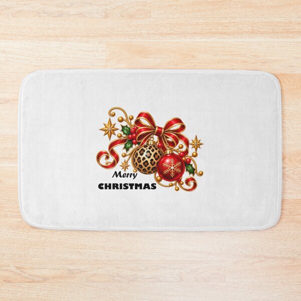 Item preview, Leopard Bauble Christmas Print on Demand designed and sold by annenambiro.
