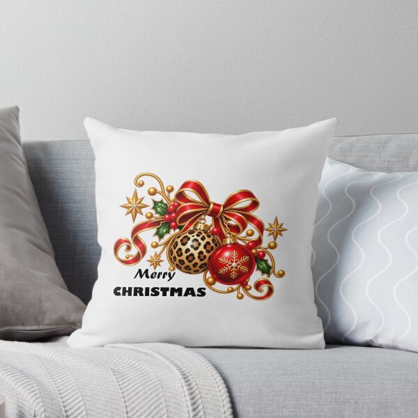 Item preview, Leopard Bauble Christmas Print on Demand designed and sold by annenambiro.