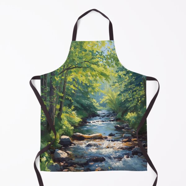 Item preview, Creek Landscape Forest Art designed and sold by SeaStarAlex.