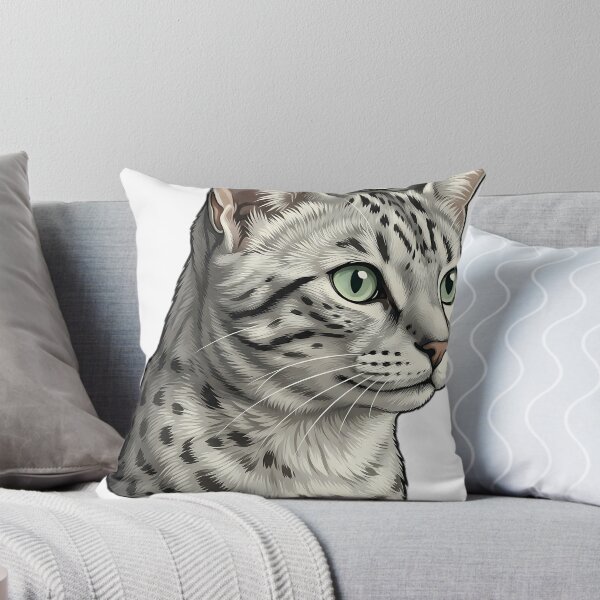 Item preview, Vintage Naturalist Egyptian Mau Cat Portrait — Antique Cat Breed Art designed and sold by Catch333.