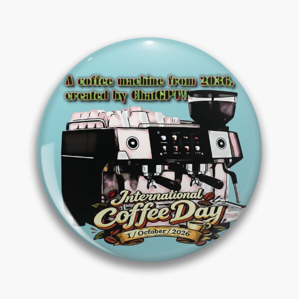 Item preview, Future Coffee Machine And Seamless Bean Pattern designed and sold by zenjiinspired.
