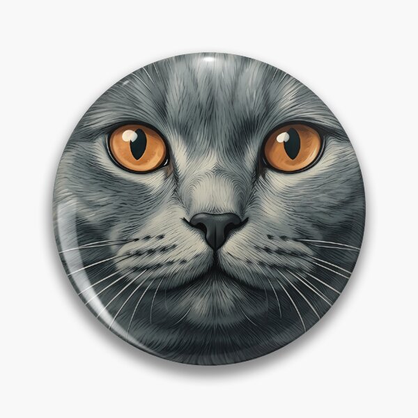 Item preview, Vintage Naturalist Chartreux Cat Portrait — Antique Cat Breed Art designed and sold by Catch333.