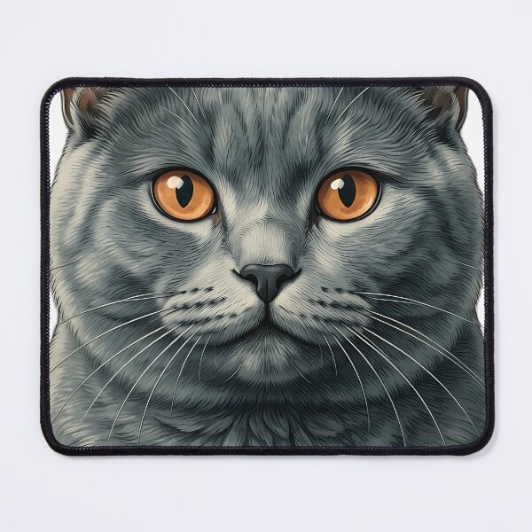 Item preview, Vintage Naturalist Chartreux Cat Portrait — Antique Cat Breed Art designed and sold by Catch333.