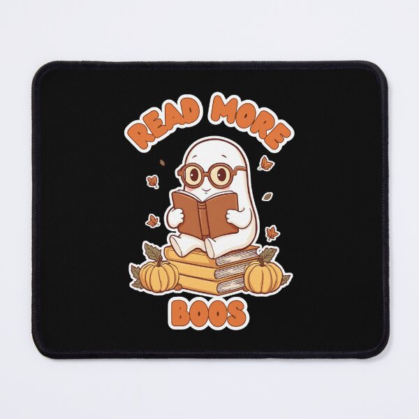 Item preview, Read More Boos Retro Ghost Reader Halloween designed and sold by ArtsyExplorer.