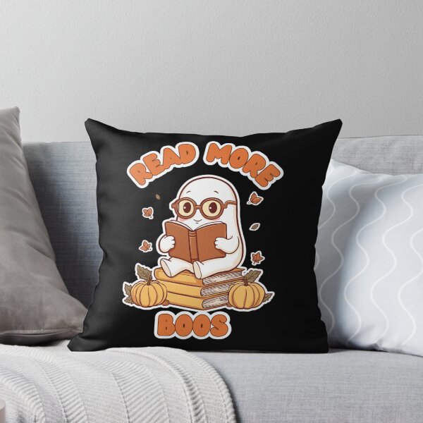 Item preview, Read More Boos Retro Ghost Reader Halloween designed and sold by ArtsyExplorer.