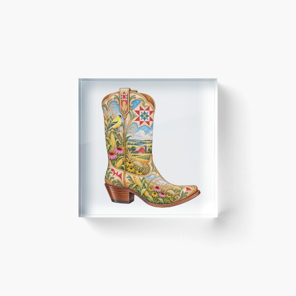 Item preview, Iowa Cowboy Boot designed and sold by Whimspired By Paxx.
