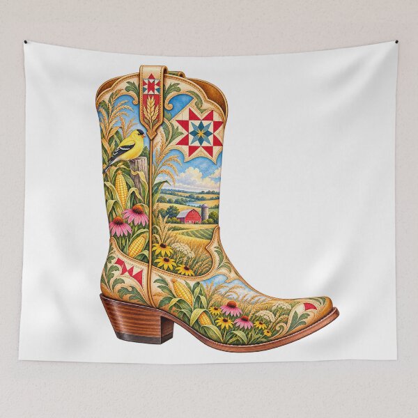 Item preview, Iowa Cowboy Boot designed and sold by Whimspired By Paxx.