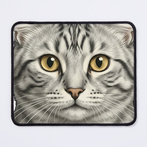 Item preview, Vintage Naturalist American Curl Cat Portrait — Antique Cat Breed Art designed and sold by Catch333.