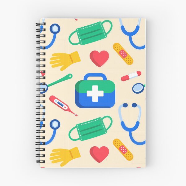 Item preview, Medical Stethoscope First Aid Healthcare Seamless Pattern designed and sold by Mimoshi ⭐⭐⭐⭐⭐.