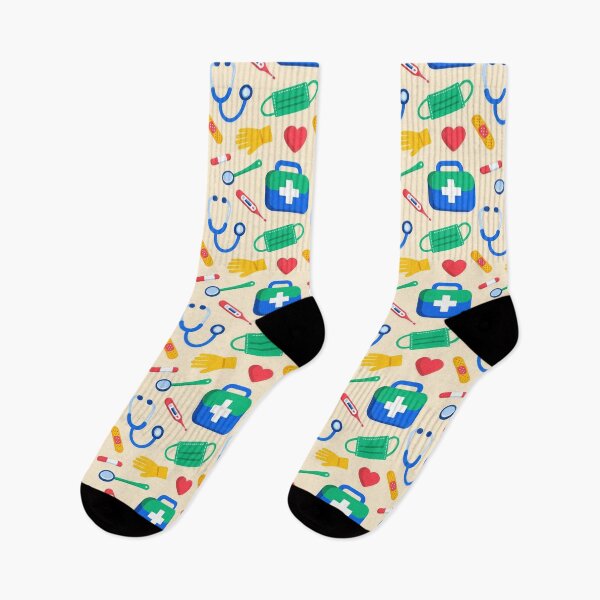 Item preview, Medical Stethoscope First Aid Healthcare Seamless Pattern designed and sold by Mimoshi ⭐⭐⭐⭐⭐.