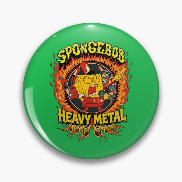 Item preview, SpongeBob Heavy Metal Rock Design designed and sold by EssentialPieces.