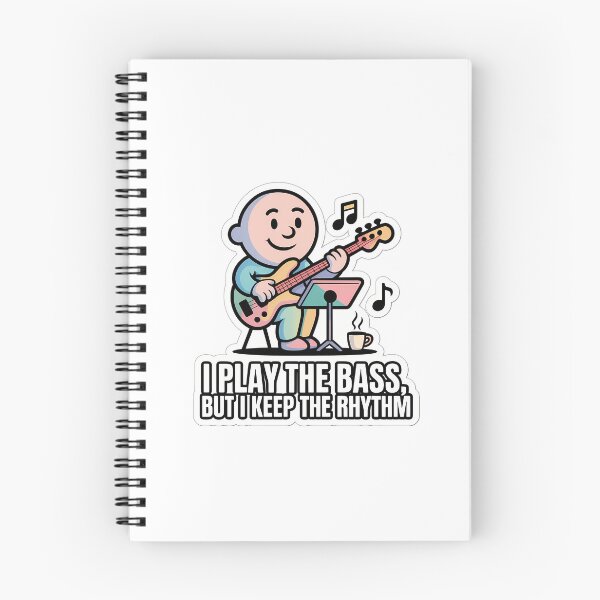 Item preview, Bass Player with Coffee and Notes designed and sold by NiftyWrx.