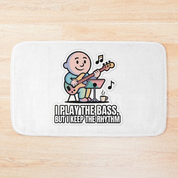 Item preview, Bass Player with Coffee and Notes designed and sold by NiftyWrx.