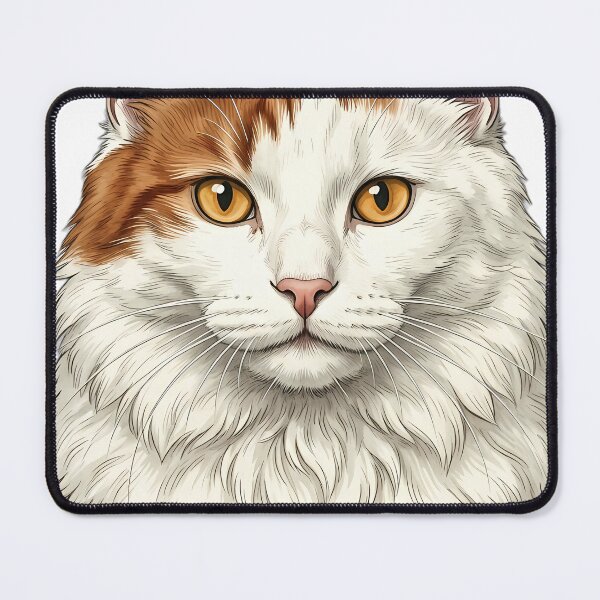 Item preview, Vintage Naturalist Turkish Van Cat Portrait — Antique Cat Breed Art designed and sold by Catch333.