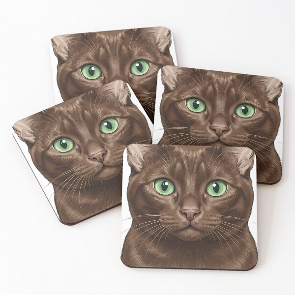 Item preview, Vintage Naturalist Havana Brown Cat Portrait — Antique Cat Breed Art designed and sold by Catch333.