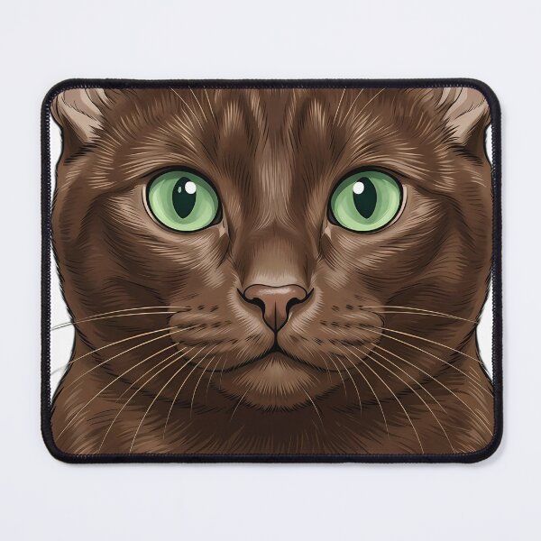 Item preview, Vintage Naturalist Havana Brown Cat Portrait — Antique Cat Breed Art designed and sold by Catch333.