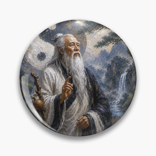 Item preview, Chinese Philosopher Laozi - The Wisdom of Tao painting designed and sold by GalleryKauffeld.