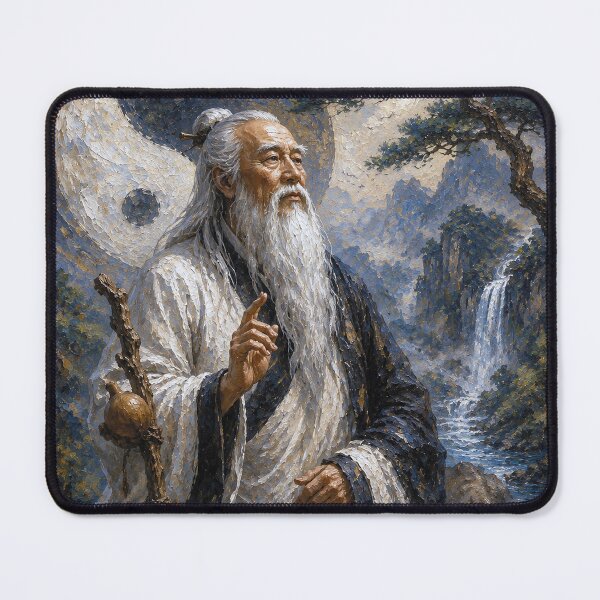 Item preview, Chinese Philosopher Laozi - The Wisdom of Tao painting designed and sold by GalleryKauffeld.