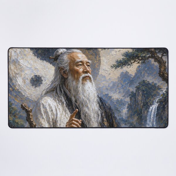 Item preview, Chinese Philosopher Laozi - The Wisdom of Tao painting designed and sold by GalleryKauffeld.