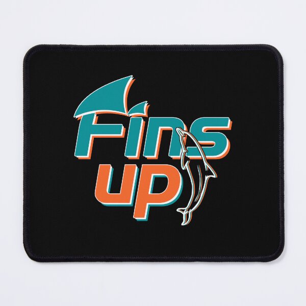 Item preview, Fins Up Dolphins Sports Football Team Spirit designed and sold by Floral Vintage.