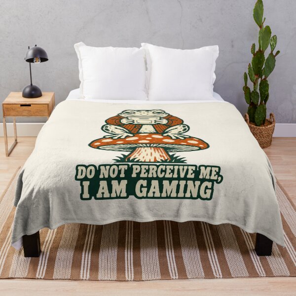 Item preview, Do Not Perceive Me I Am Gaming Funny Frog designed and sold by KungPowUnicorn.