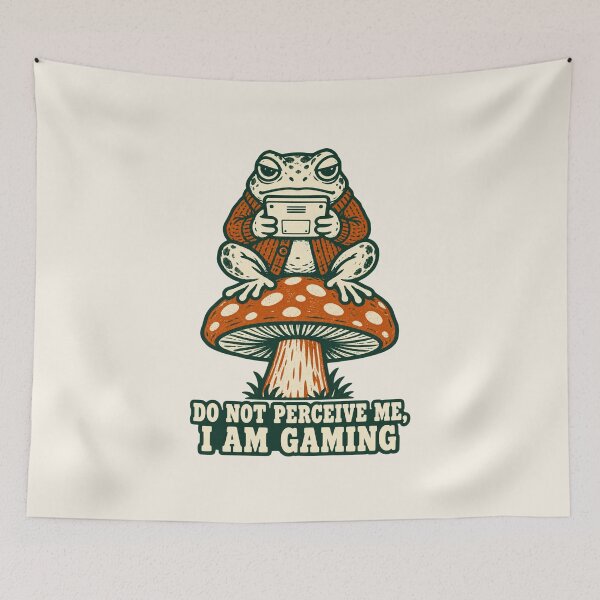 Item preview, Do Not Perceive Me I Am Gaming Funny Frog designed and sold by KungPowUnicorn.