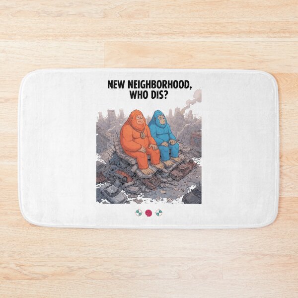 Item preview, New Neighborhood, Who Dis? - Giant Ape Kaiju Apocalypse Chill designed and sold by Whimsy Trail Co.
