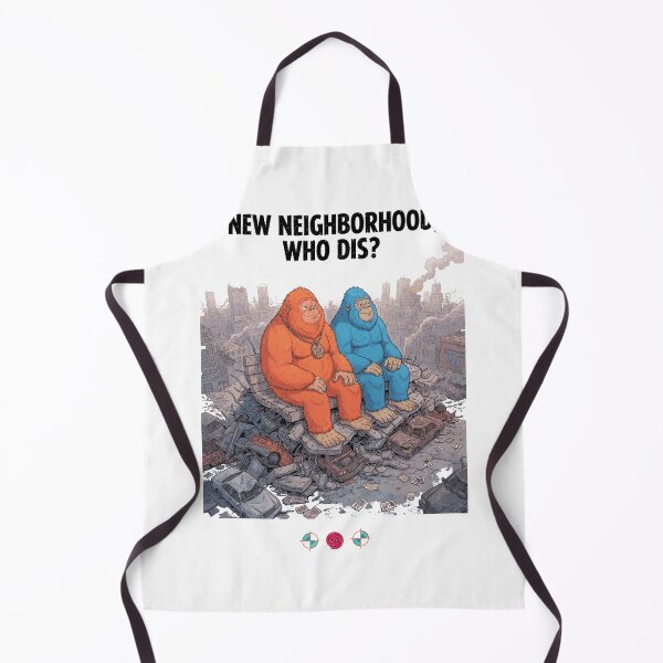 Item preview, New Neighborhood, Who Dis? - Giant Ape Kaiju Apocalypse Chill designed and sold by Whimsy Trail Co.