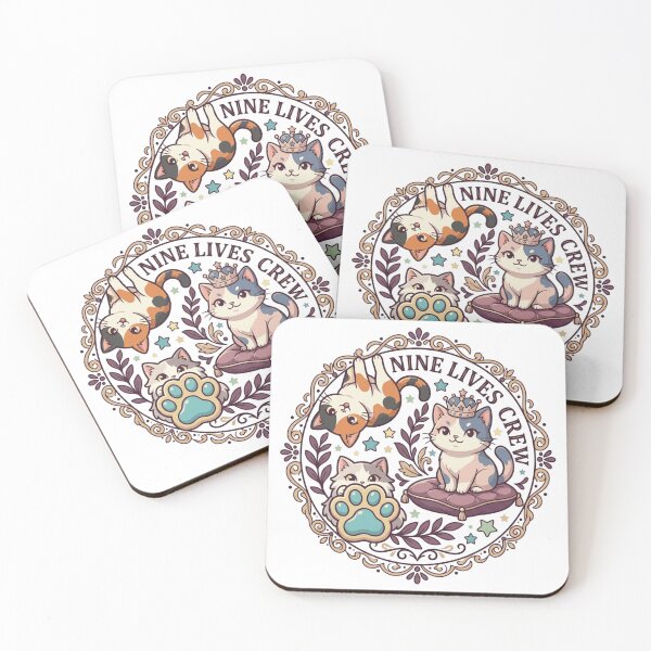 Item preview, Nine Lives Crew Gothic Multi-Cat Vintage Crest  designed and sold by mood-draftsman.