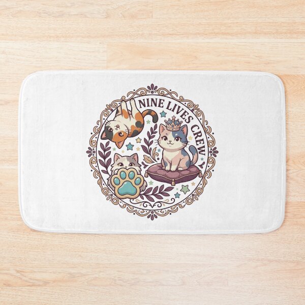 Item preview, Nine Lives Crew Gothic Multi-Cat Vintage Crest  designed and sold by mood-draftsman.