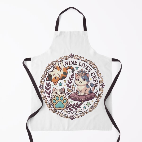 Item preview, Nine Lives Crew Gothic Multi-Cat Vintage Crest  designed and sold by mood-draftsman.