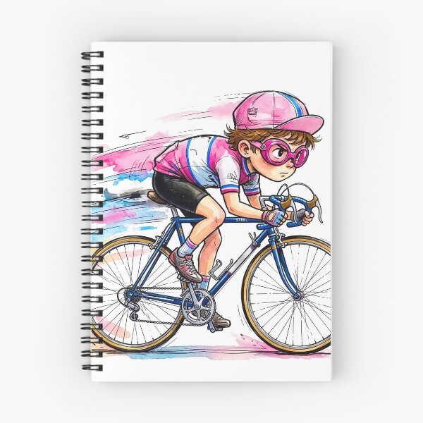 Item preview, Pink Watercolor Racing Cyclist designed and sold by RICAMTP.