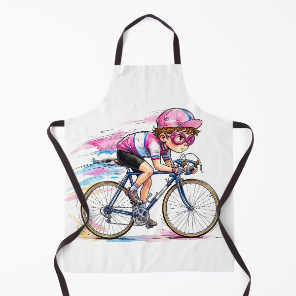 Item preview, Pink Watercolor Racing Cyclist designed and sold by RICAMTP.