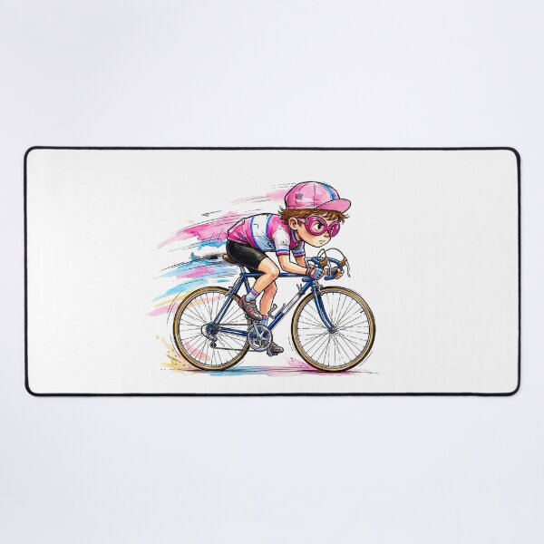 Item preview, Pink Watercolor Racing Cyclist designed and sold by RICAMTP.