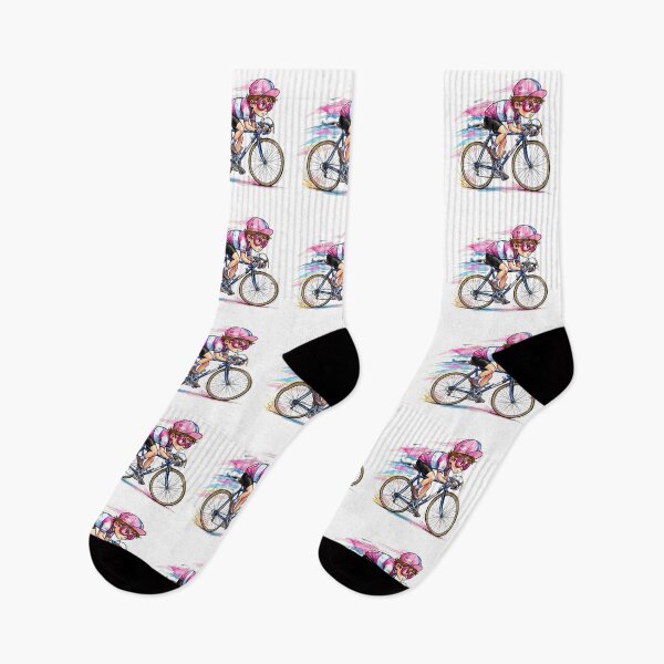 Item preview, Pink Watercolor Racing Cyclist designed and sold by RICAMTP.