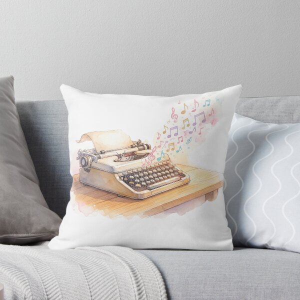 Item preview, Musical Typewriter Watercolour Art designed and sold by made by Golightly x.