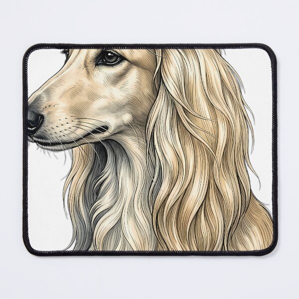 Item preview, Vintage Naturalist Afghan Hound Portrait — Antique Dog Breed Art designed and sold by Catch333.