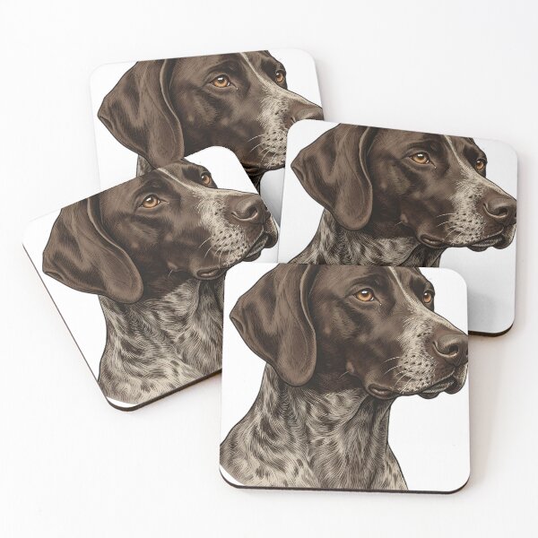 Item preview, Vintage Naturalist German Shorthaired Pointer Portrait — Antique Dog Breed Art designed and sold by Catch333.