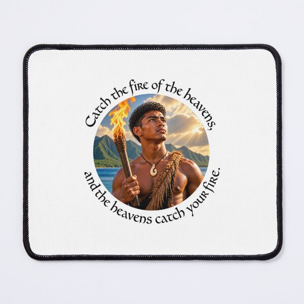 Item preview, Polynesian Joy Proverb - Catch the fire of the heavens | Pacific Art designed and sold by ShakaLife.org.