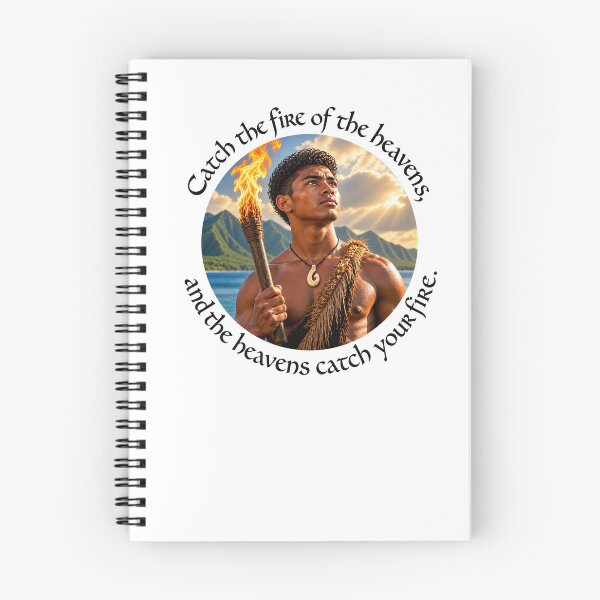 Item preview, Polynesian Joy Proverb - Catch the fire of the heavens | Pacific Art designed and sold by ShakaLife.org.