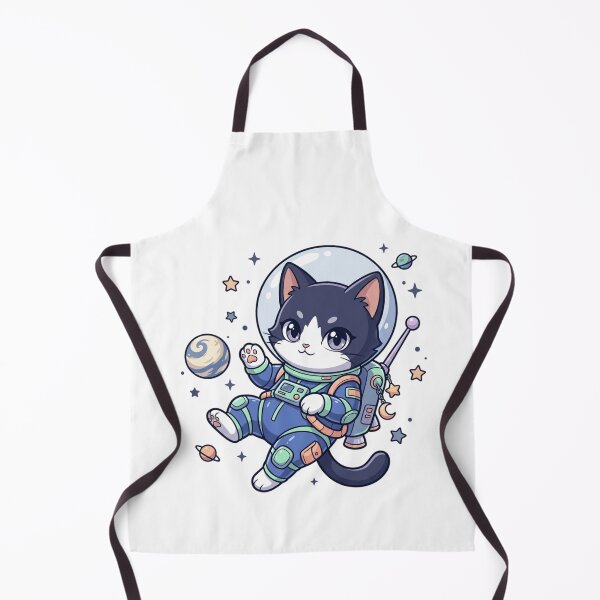 Item preview, Space Cat Astronaut Cute Galaxy Tuxedo Kitty Anime  designed and sold by mood-draftsman.