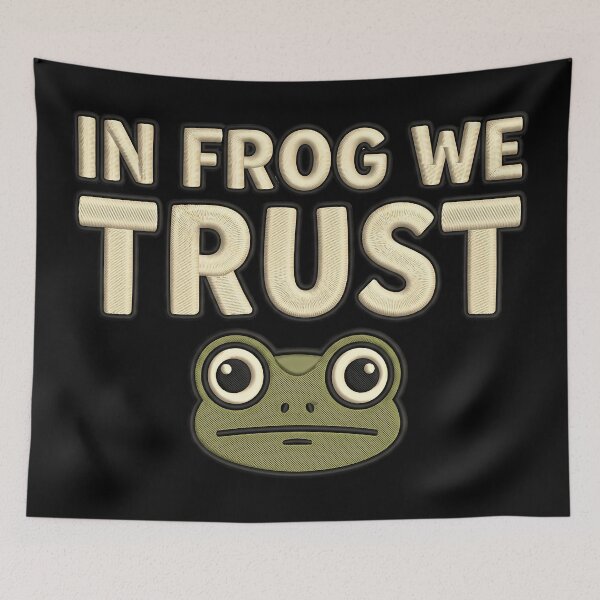 Item preview, IN FROG WE TRUST Bold Protest Art designed and sold by ArtDesignTp.