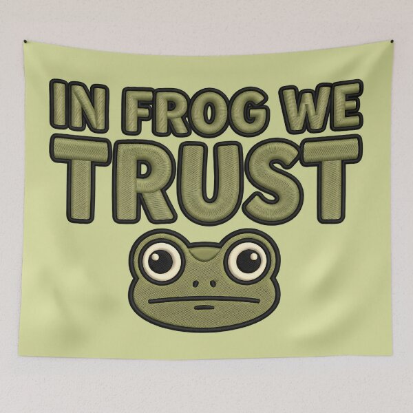 Item preview, Protest Frog IN FROG WE TRUST Art designed and sold by ArtDesignTp.
