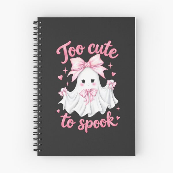 Item preview, Too Cute to Spook – Kawaii Pink Bow Ghost Halloween Design designed and sold by SweetLilith.