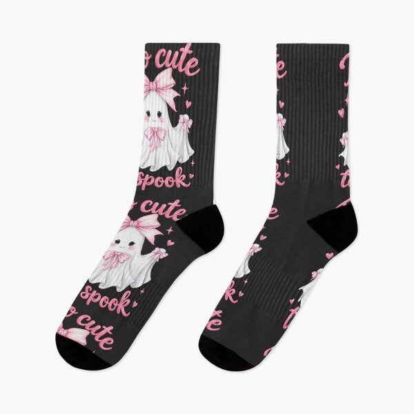 Item preview, Too Cute to Spook – Kawaii Pink Bow Ghost Halloween Design designed and sold by SweetLilith.