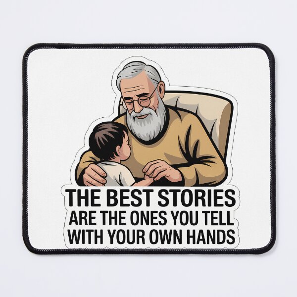 Item preview, Wise Grandfather Holding Child designed and sold by NiftyWrx.