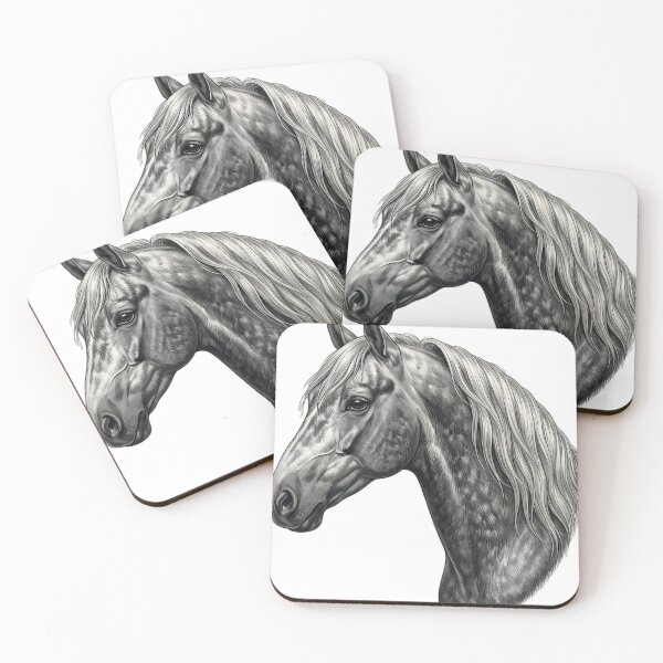 Item preview, Vintage Naturalist Andalusian Horse Portrait — Antique Horse Breed Art designed and sold by Catch333.