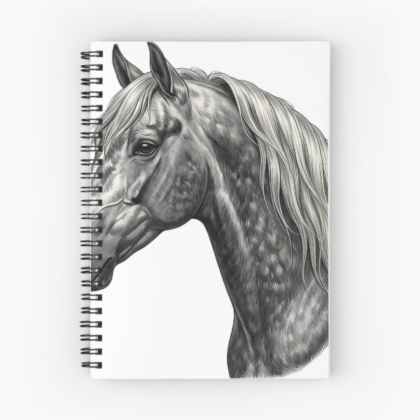 Item preview, Vintage Naturalist Andalusian Horse Portrait — Antique Horse Breed Art designed and sold by Catch333.