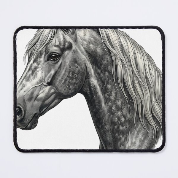 Item preview, Vintage Naturalist Andalusian Horse Portrait — Antique Horse Breed Art designed and sold by Catch333.