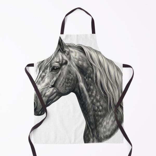 Item preview, Vintage Naturalist Andalusian Horse Portrait — Antique Horse Breed Art designed and sold by Catch333.